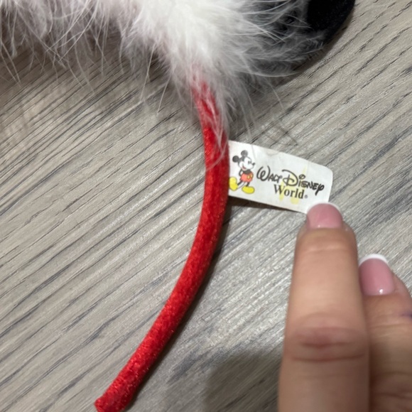 Vintage Rare Walt Disney Disney World Disneyland Red Sequin Christmas Ears - Picture 2 of 6